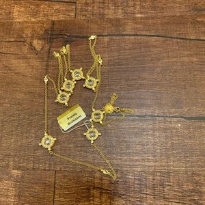 Freida Rothamn sterling silver crystal necklace